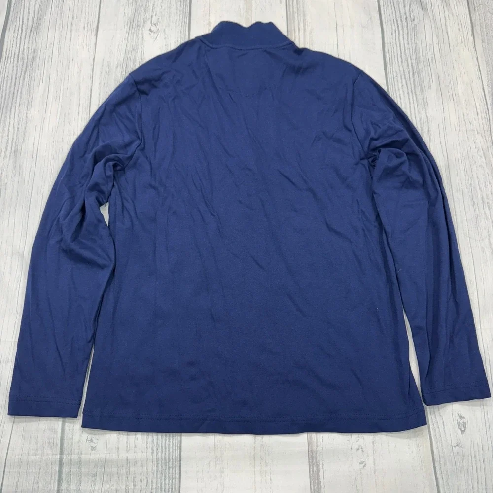 Robert Graham Brecken 1/4 Zip Sweater XL Navy‎ Blue Golf Mens NWT $158